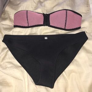 Pink Mesh Neoprene Bikini TrangI Dupe
