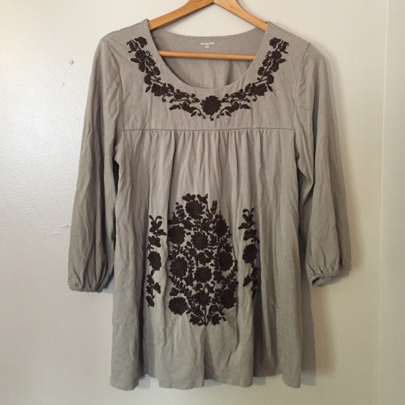 Garnet Hill embroidered top