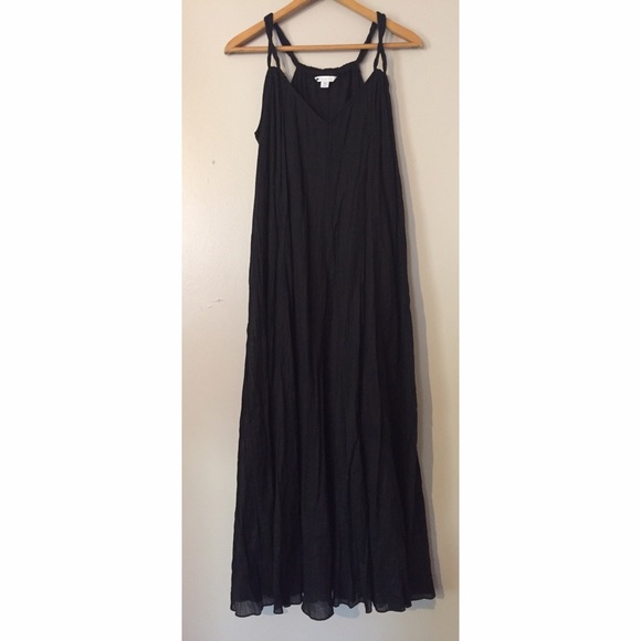 Garnet Hill Crepe Maxi Dress