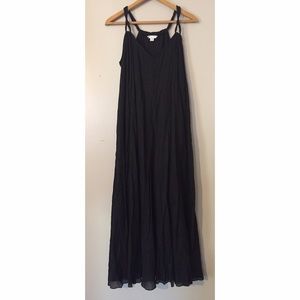 Garnet Hill Crepe Maxi Dress