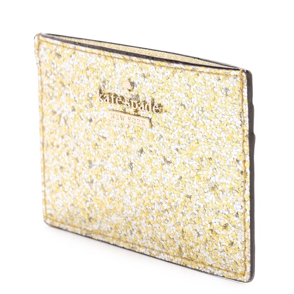 kate spade Handbags - Keeping :) NWT Gold glitterbug card case