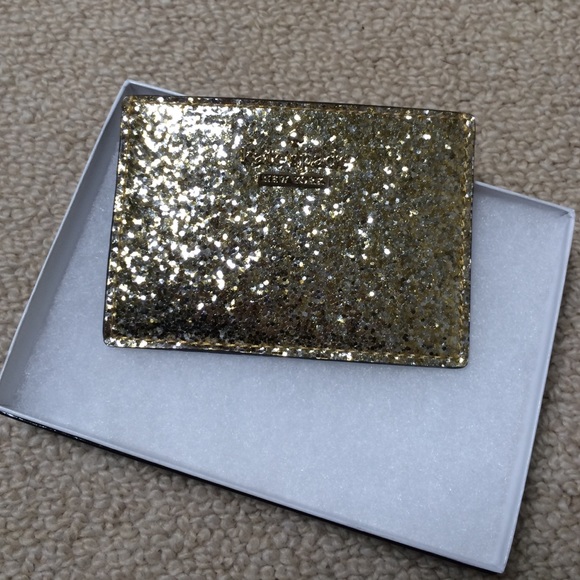 Keeping :) NWT Gold glitterbug card case - Picture 2 of 3