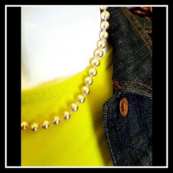 🆒️SOLD🆒️Monet Pearl Necklace Baby Pink - Picture 5 of 6