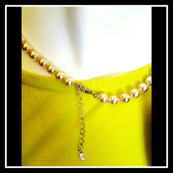 🆒️SOLD🆒️Monet Pearl Necklace Baby Pink - Picture 6 of 6