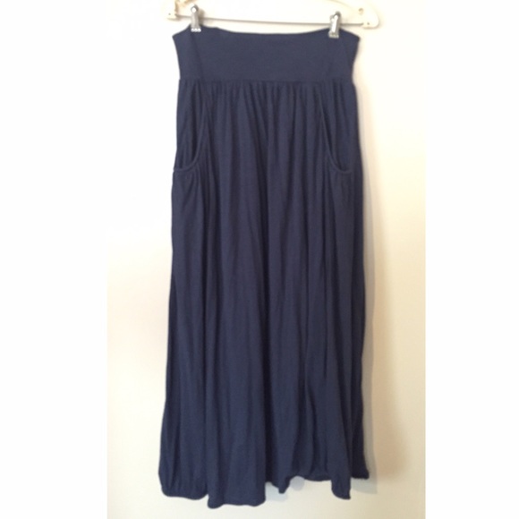 Garnet Hill maxi skirt with pockets