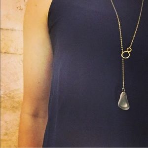 Lariat necklace with Hawaiian Sea Glass