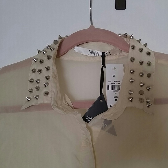 LF cream sheer shirt.. - Picture 3 of 4