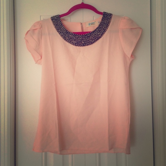 Pink boutique top
