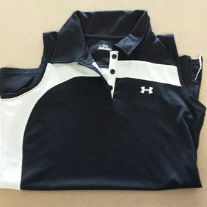 Under Armour sleeveless collared golf shirt