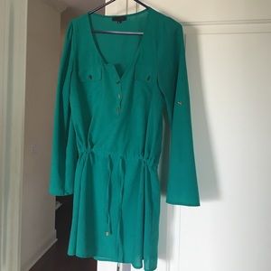 BOGO 👯 Teal Tunic Top with Waist Tie