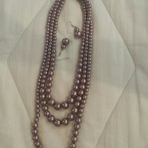 Necklace and matching earrings