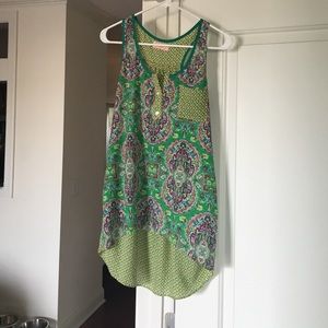 BOGO 👯 Racerback Tank in Multicolor Paisley Print