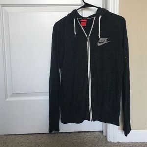 Grey Nike zip up jacket