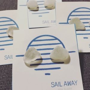 Sea Glass Studs