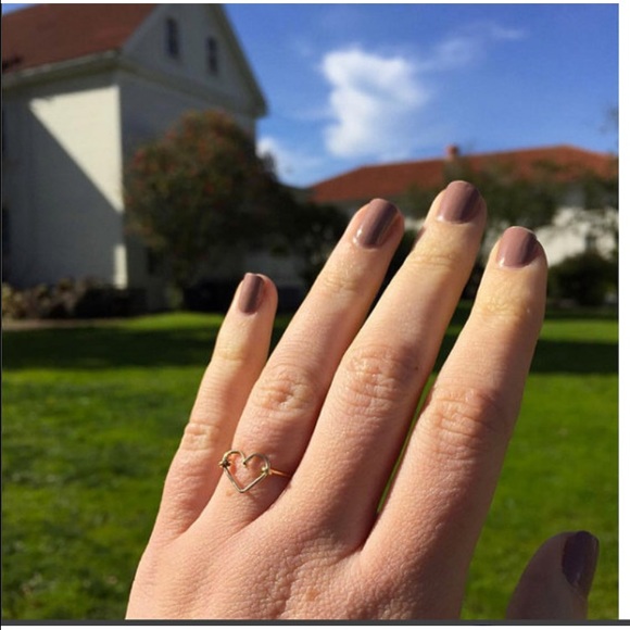 Simple Gold Heart Ring
