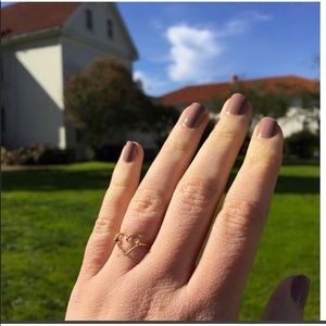 Simple Gold Heart Ring