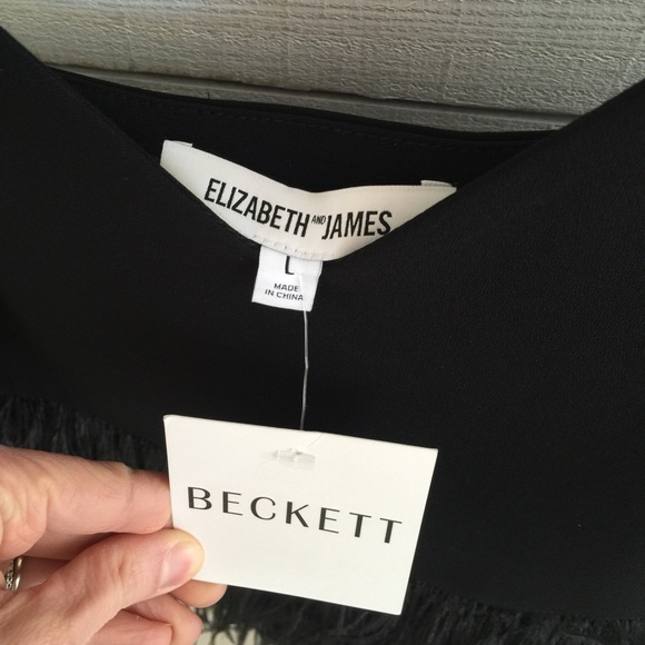 Elizabeth and James feather top, size L - Picture 3 of 3