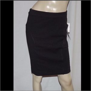 NEW Black Ponte Pencil Skirt Size 4