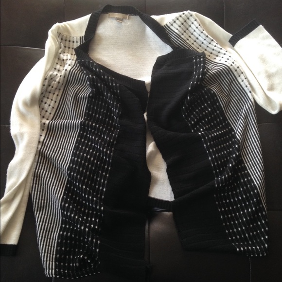 Black and white sweater