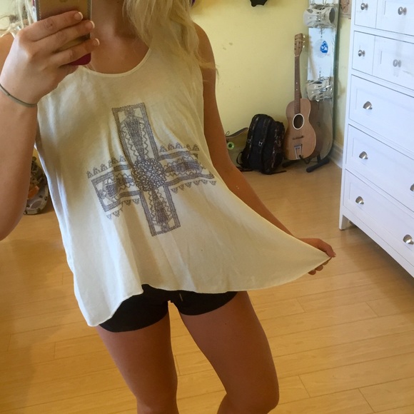 Free people asymmetrical tank top