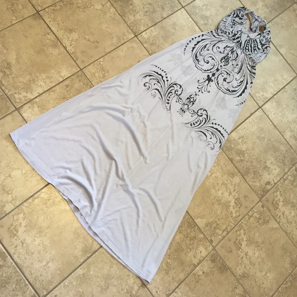 Tribal maxi long halter dress weavers small