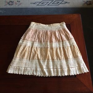 Forever 21 Eyelet Lace Skirt