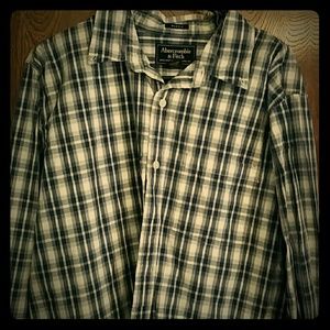Men's Abercrombie long sleeve button up shirt