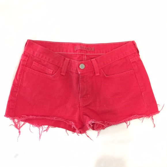 Jbrand red shorts size 25