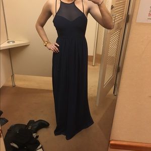 BCBG Navy Blue Gown Size 2 New With Tags