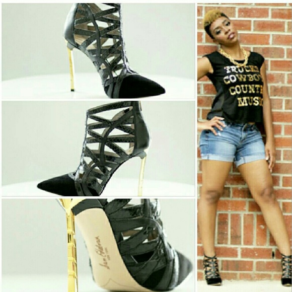 Sam Edelman Faux Leather Ankle Bootie