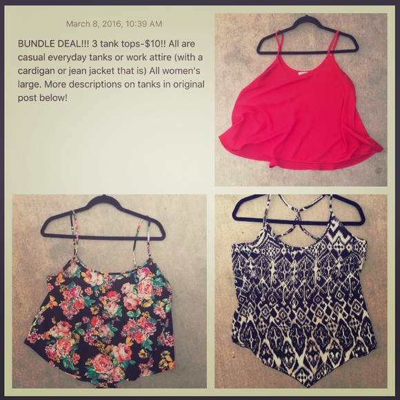 Tank Tops-could be crop tops without a cami under