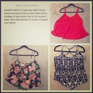 Tank Tops-could be crop tops without a cami under