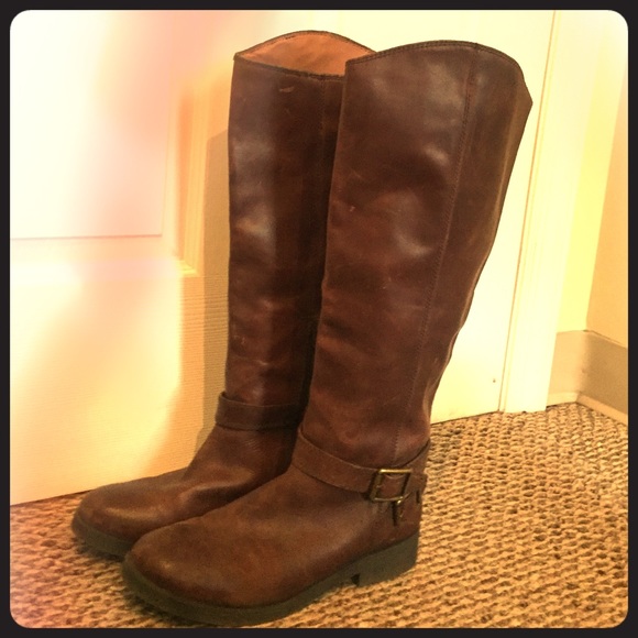 Lucky Brand brown leather boots