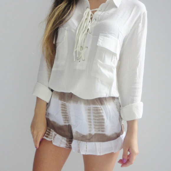 SOLD OUT ✖️ Layla Tie Dye Printed Shorts - Picture 3 of 4