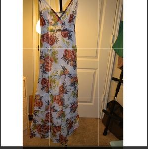 Elegant floral maxi dress