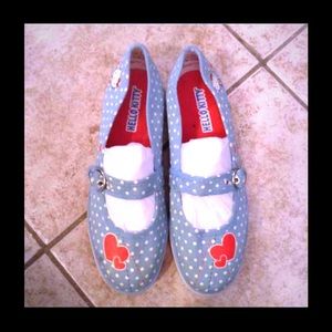 HELLO KITTY flats, size 7