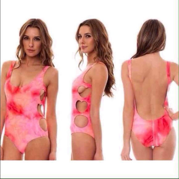Lolli heart cut out one piece
