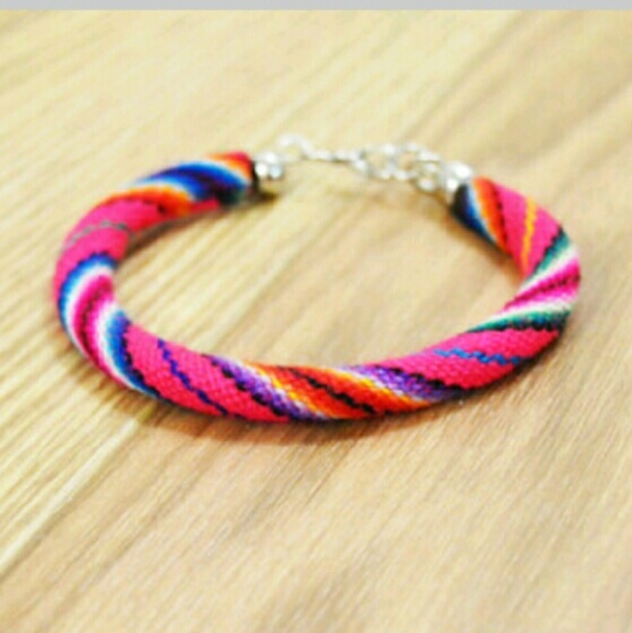 Pink Peruvian bracelet