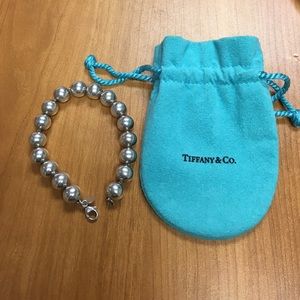 Tiffany silver ball bracelet