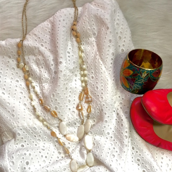 The Limited Dresses & Skirts - HP!! The Limited strapless white EYELET dress