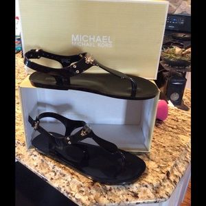 Michael Kors plate jelly sandal