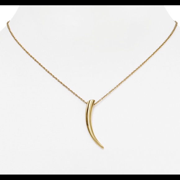 Michael Kors Jewelry - Michael Kors Horn Necklace Gold-Tone NWT