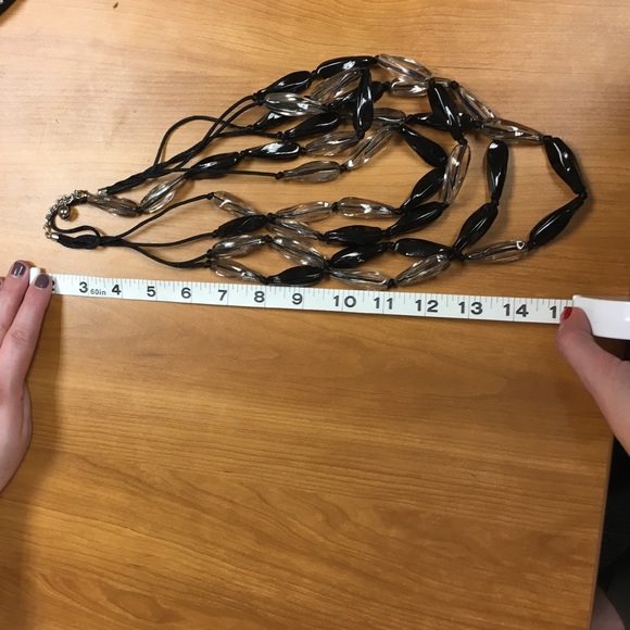 Jewelry - European chunky beaded black necklace.