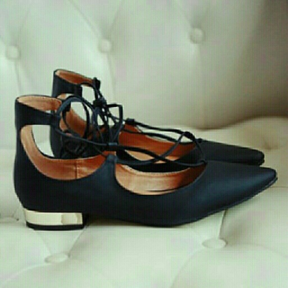 🌹 Lace-up Ballerina Flats 🌹 - Picture 2 of 4