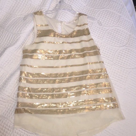Gold sequined top - Picture 1 of 1
