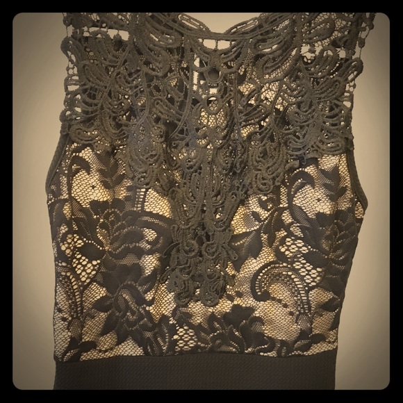 Lace black dress