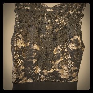 Lace black dress