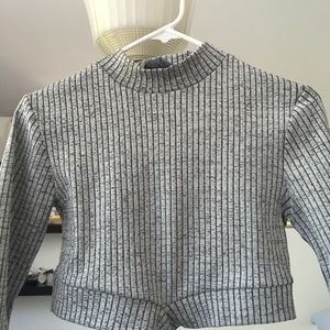 Nasty Gal Long sleeved stripe shirt