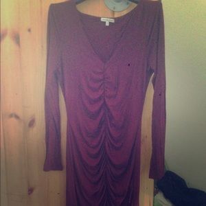 Maroon bodycon dress