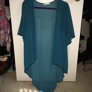 Sheer Teal Kimono